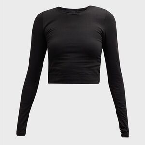 ATM | Ruched Side Pima Cotton Crop Top